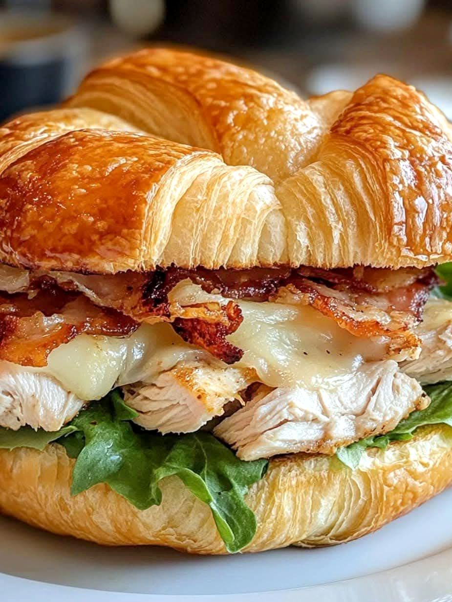 Chicken Bacon Croissant Sandwich