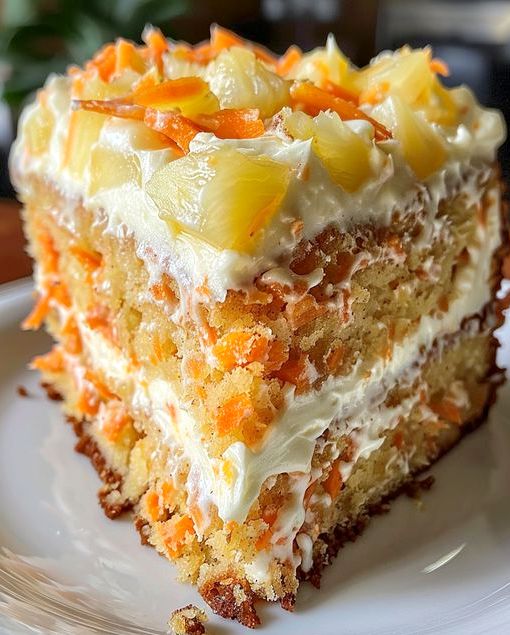 Hawaiian Carrot Pineapple Cake