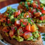 Smashed Avocado Bruschetta