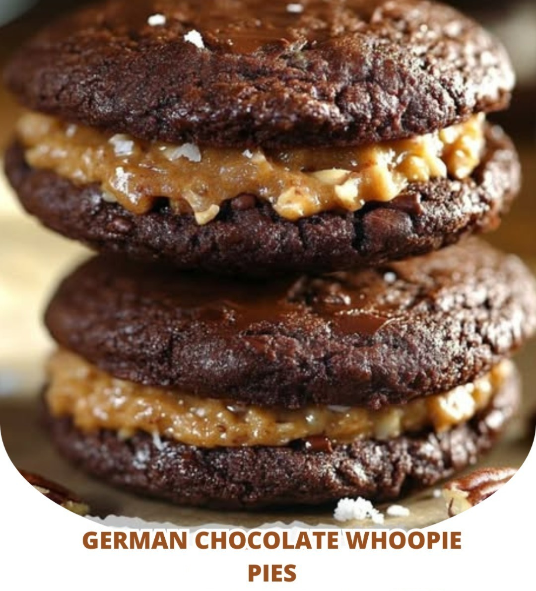 German Chocolate Whoopie Pies