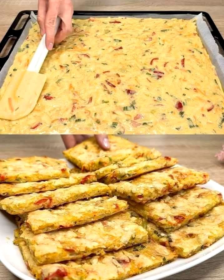 Crispy Vegetable Oven-Baked Bars Recipe