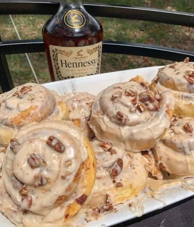 Hennessy Pecan Cinnamon Rolls Recipe