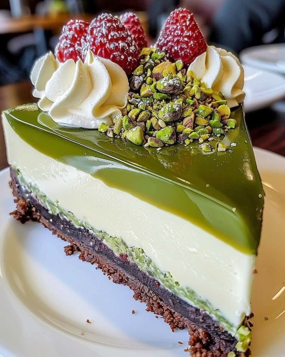 Matcha Pistachio Cheesecake