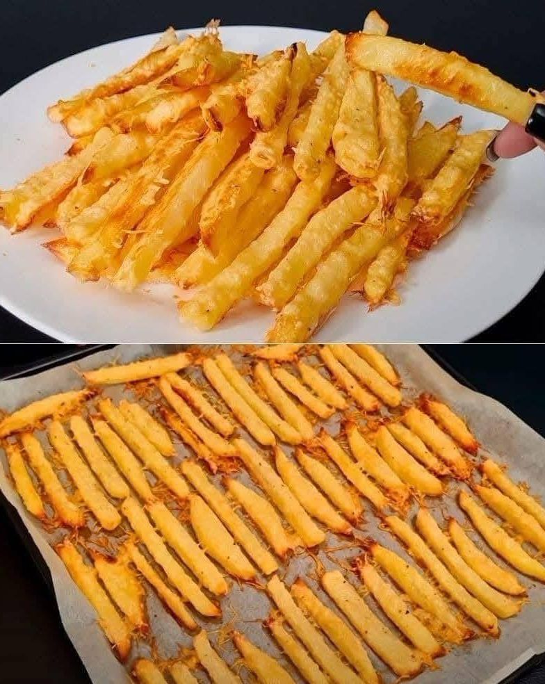 Crispy Baked Cheese Fries Recipe