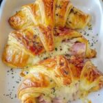 Baked Ham and Cheese Croissants Recipe