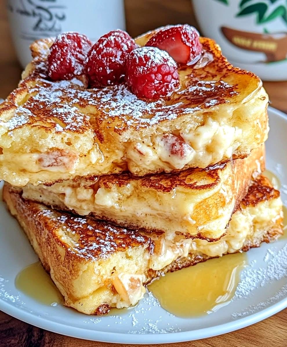 Stuffed French Toast with Creamy Custard and Berries