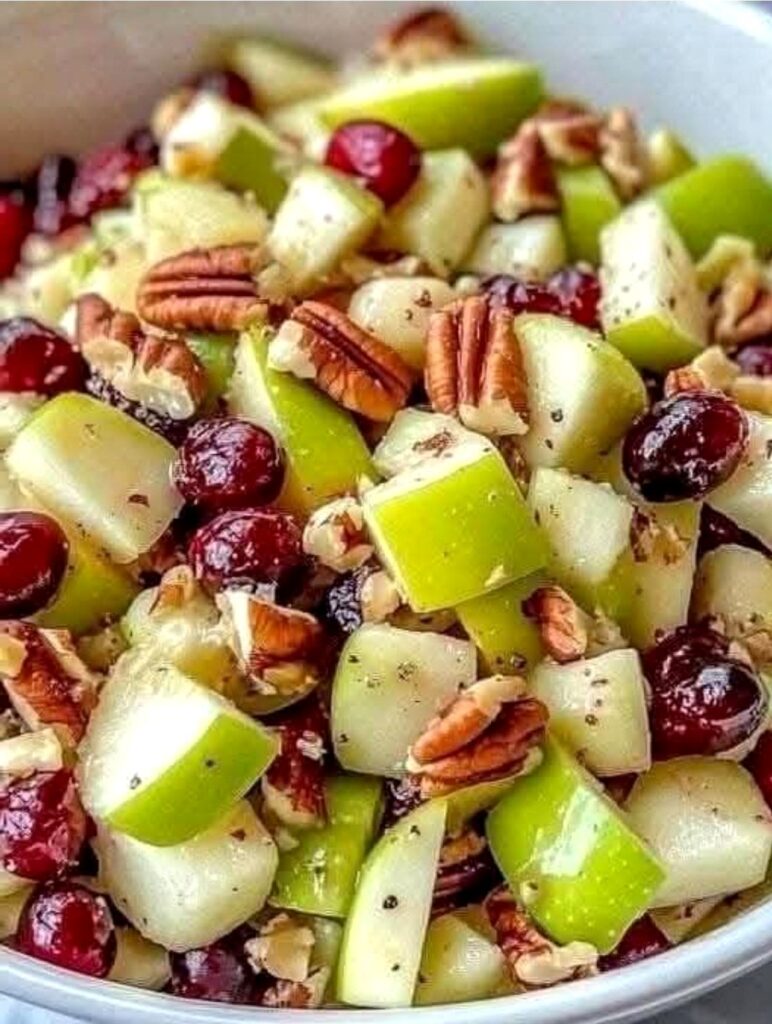 Fresh Apple Cranberry Pecan Salad