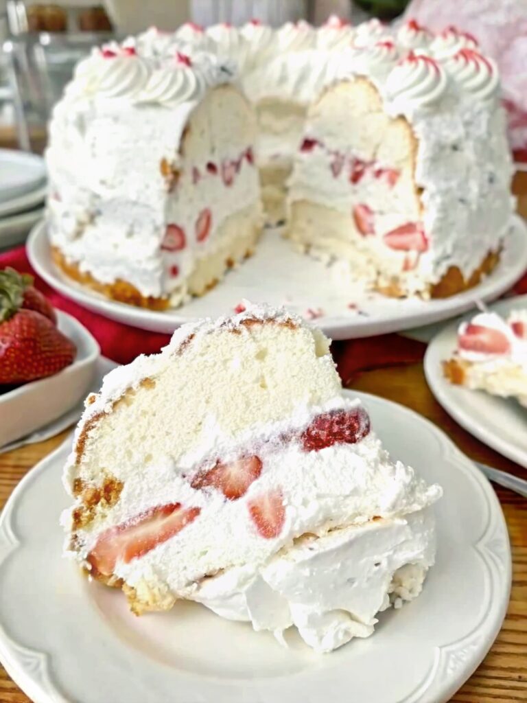 Strawberry Angel Cake 