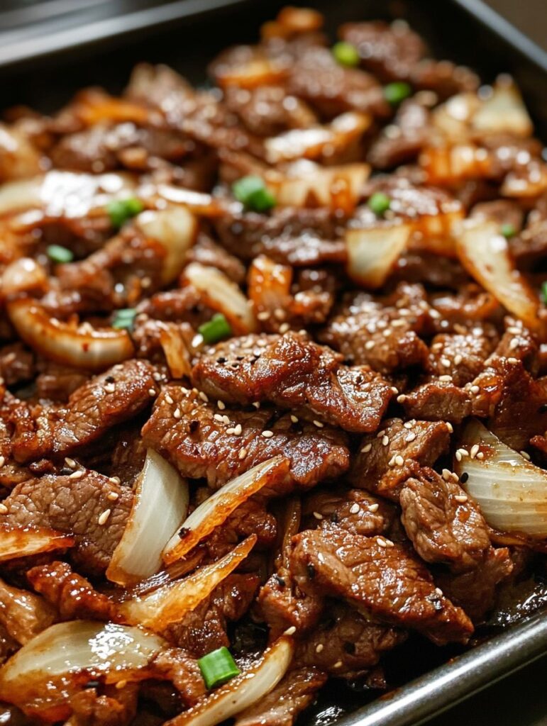Easy Sheet Pan Beef Bulgogi