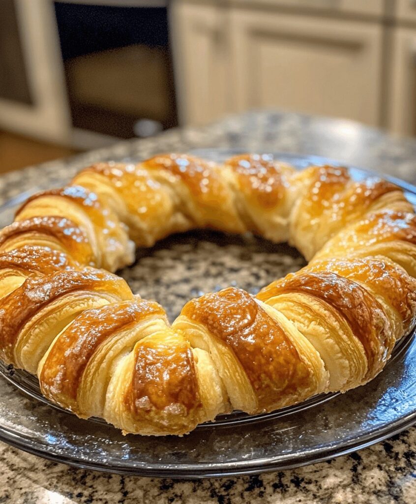 Caramel Apple Cream Cheese Crescent Ring