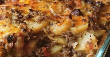 Cheesy Hamburger Potato Casserole