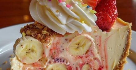 Strawberry Banana Cream Pie