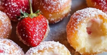 Strawberry Cheesecake Donut Holes