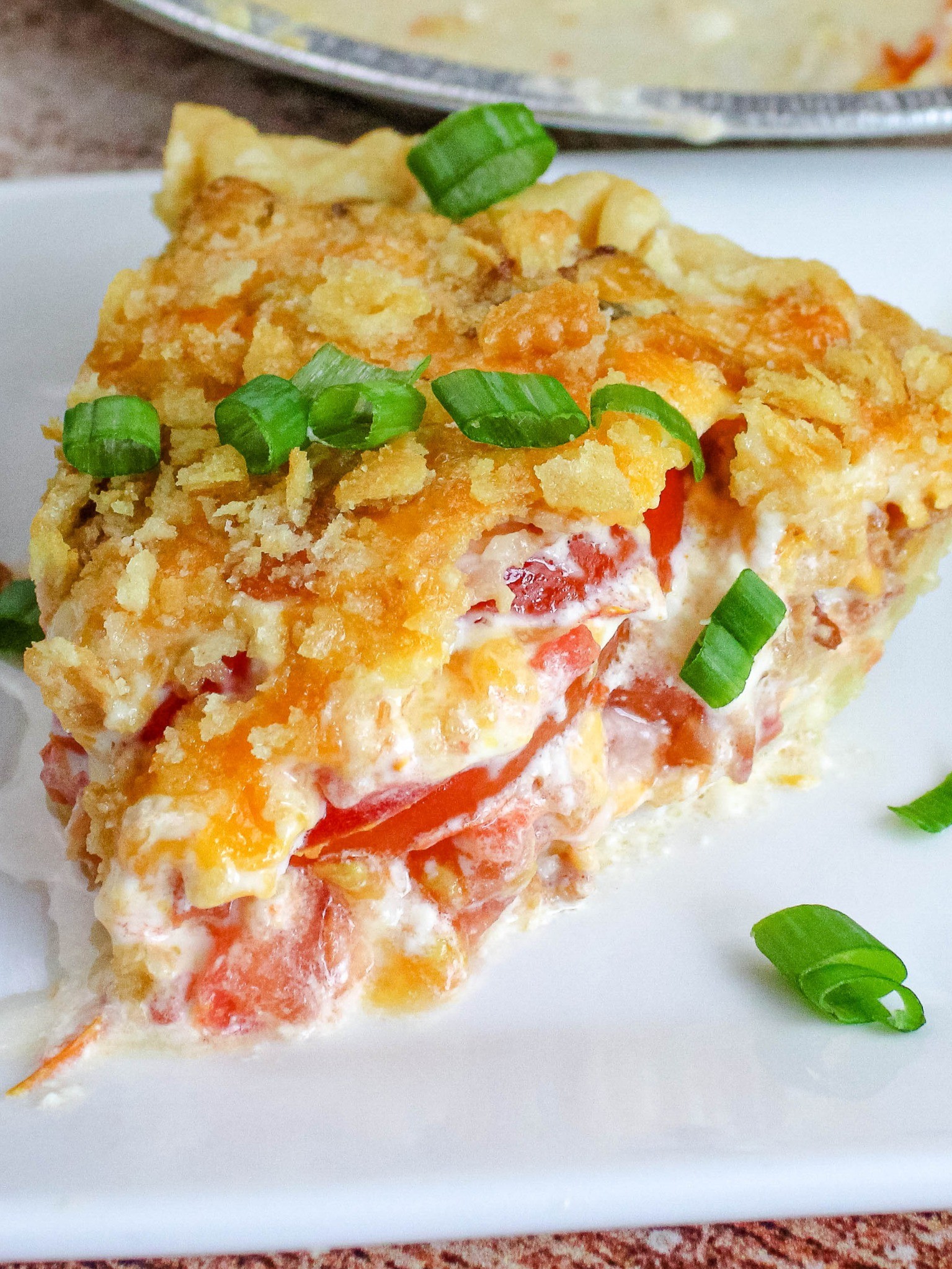 Bacon Onion Tomato Pie