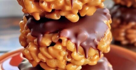 Peanut Butter Balls with Chocolate Rice Krispies