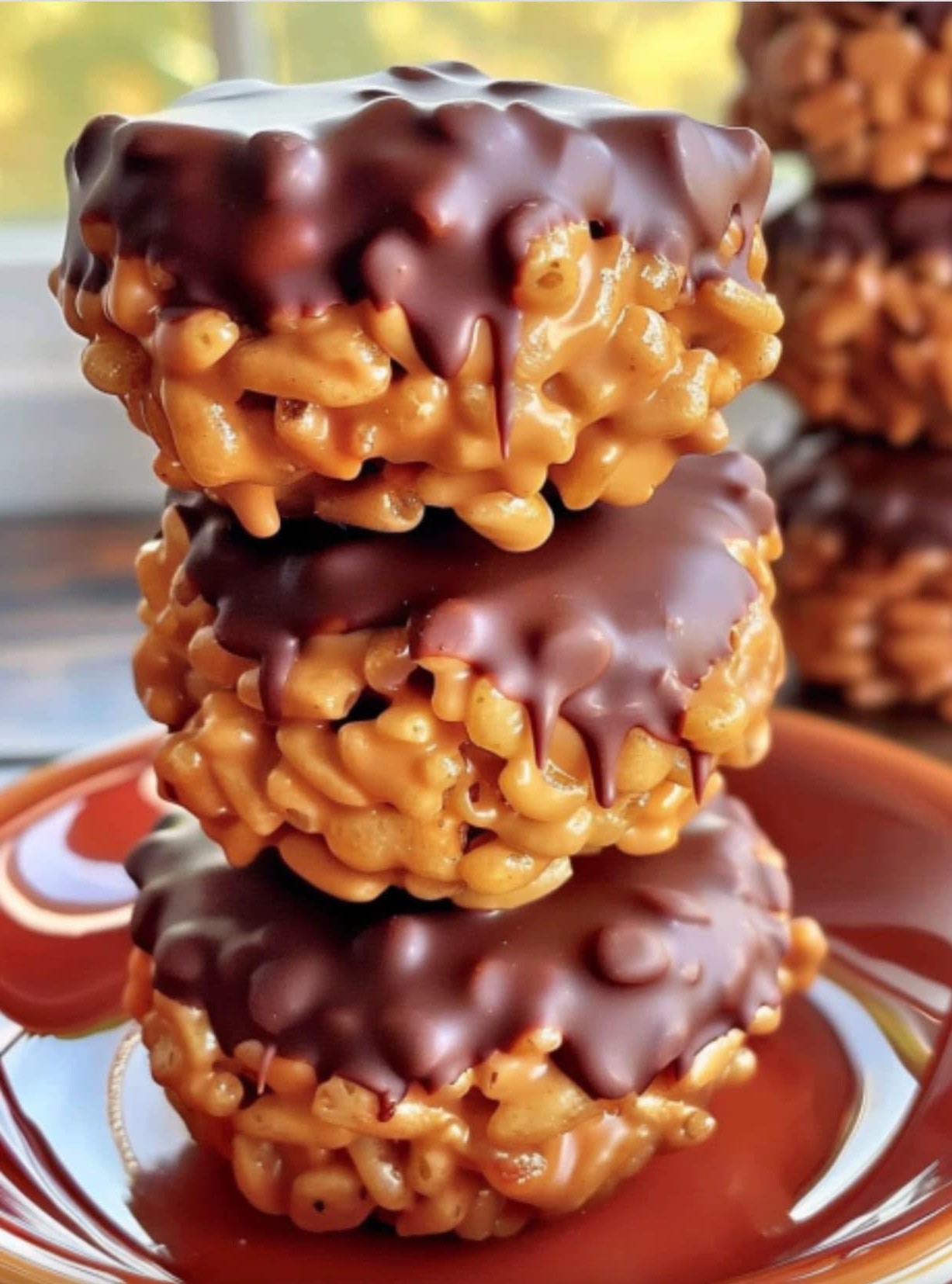 Peanut Butter Balls with Chocolate Rice Krispies