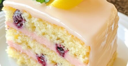 Blueberry Lemonade Buttermilk Cake