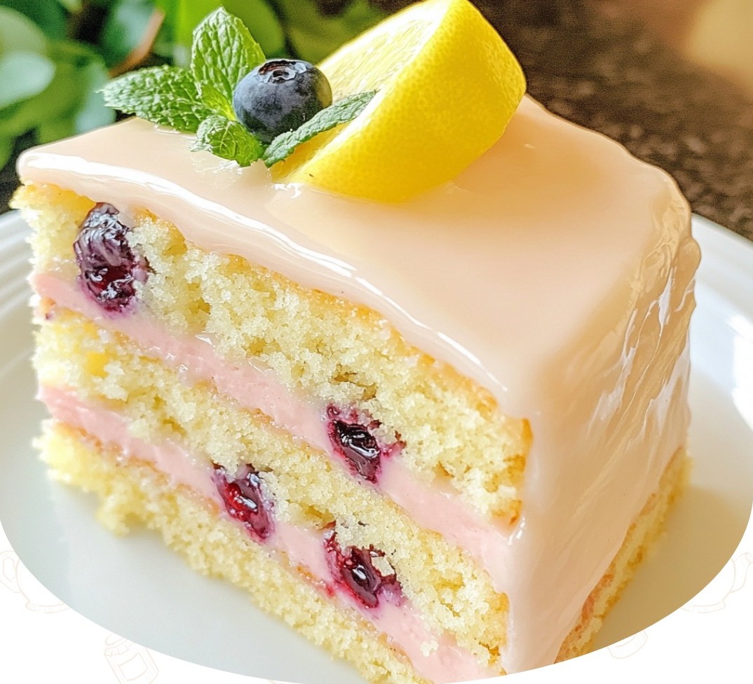 Blueberry Lemonade Buttermilk Cake