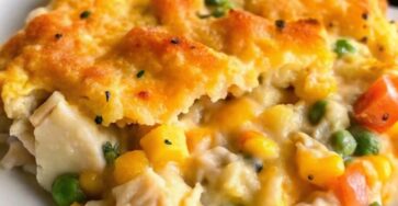 Easy Chicken Cobbler Dinner Casserole
