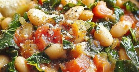 Cozy White Bean Kale & Tomato Stew