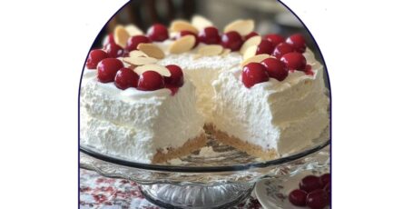 Cherry Almond Cream Cake