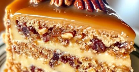 Southern Pecan Caramel Cake