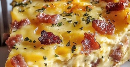 Bacon Sausage Cheese Quiche