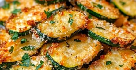 Crispy Baked Parmesan Zucchini Rounds