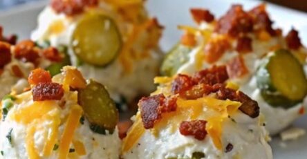 Cheesy Pickle Bombs