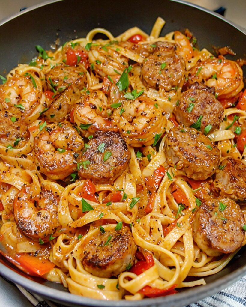 Cajun Shrimp & Sausage Pasta