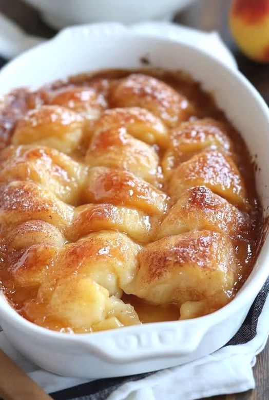 Peach Dumpling Bake