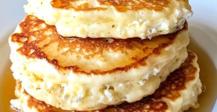 Fluffy Banana Ricotta Pancakes