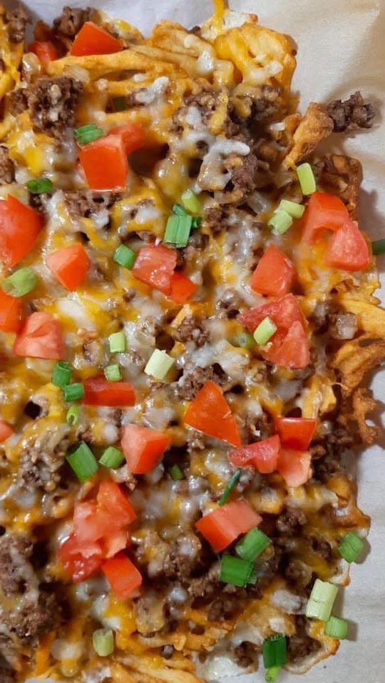 Loaded Waffle Fry Nachos
