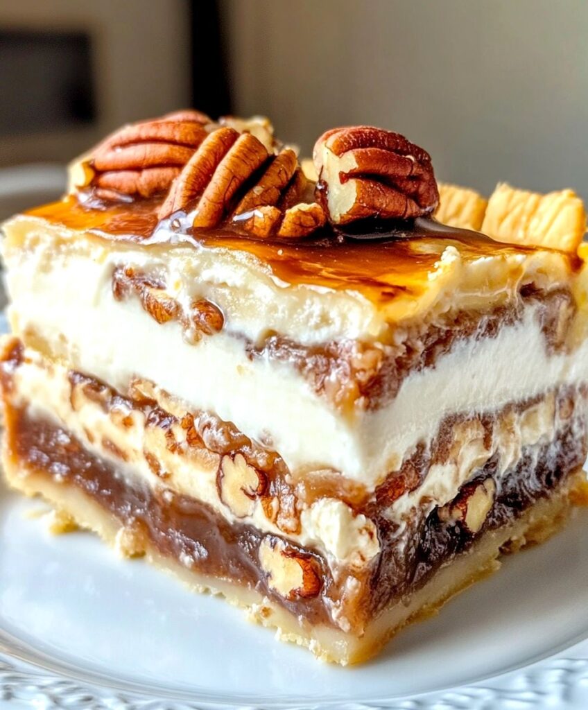 Pecan Cream Layered Delight