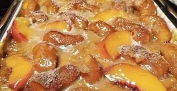 Peach Cobbler Dumpling Bake