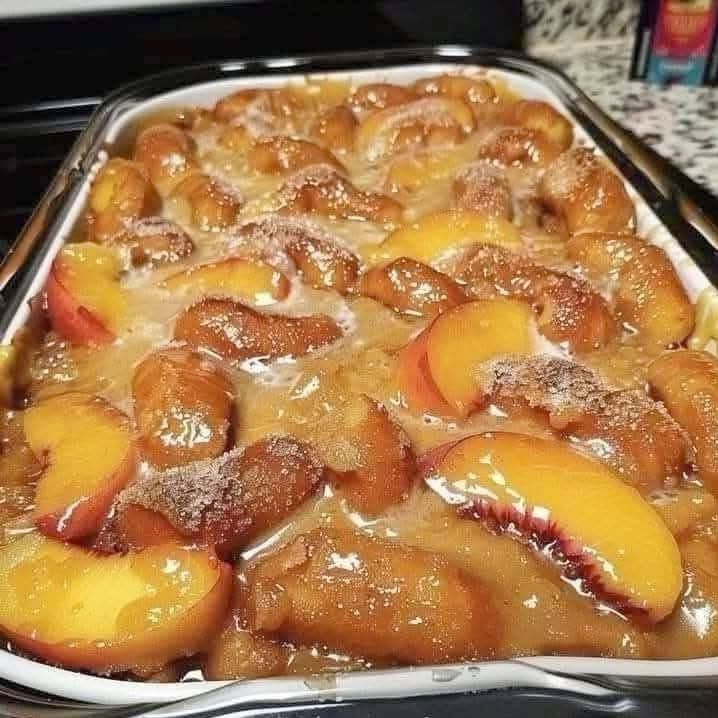 Peach Cobbler Dumpling Bake