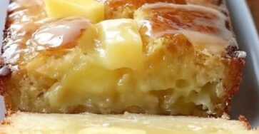 Pineapple Glazed Loaf Cake