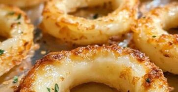 Parmesan Roasted Onion Rings