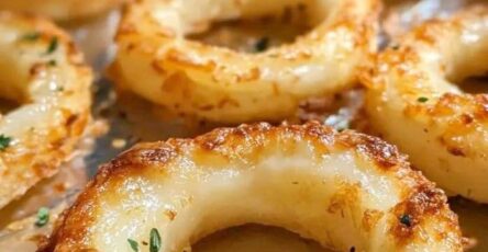 Parmesan Roasted Onion Rings