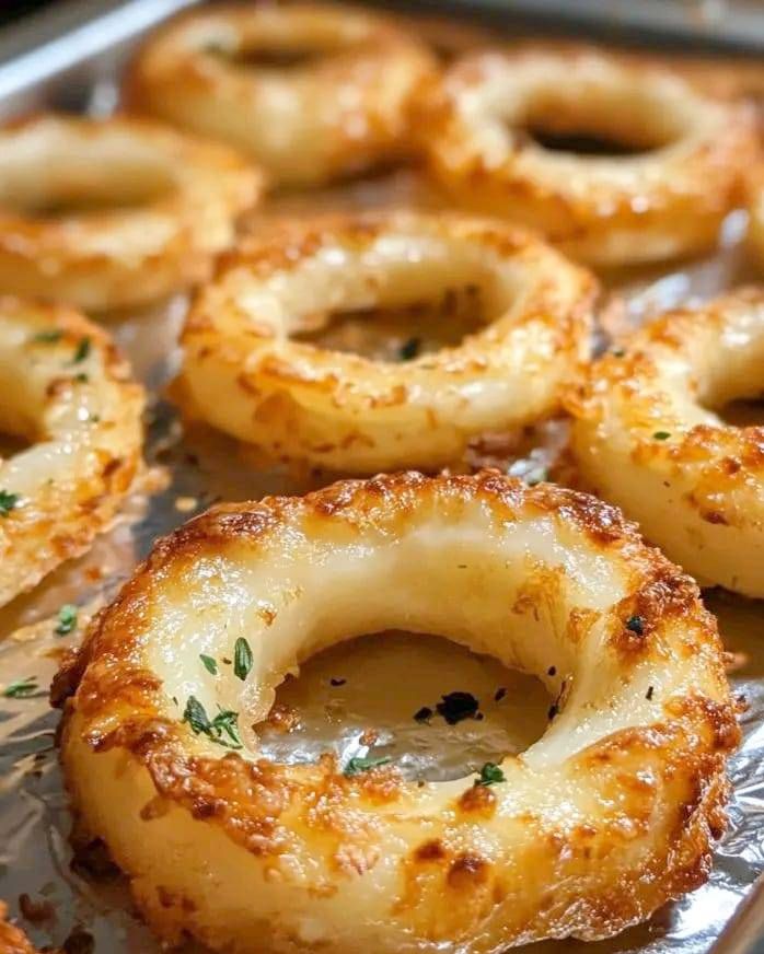 Parmesan Roasted Onion Rings