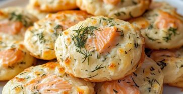 Savory Salmon and Dill Cheese Bites