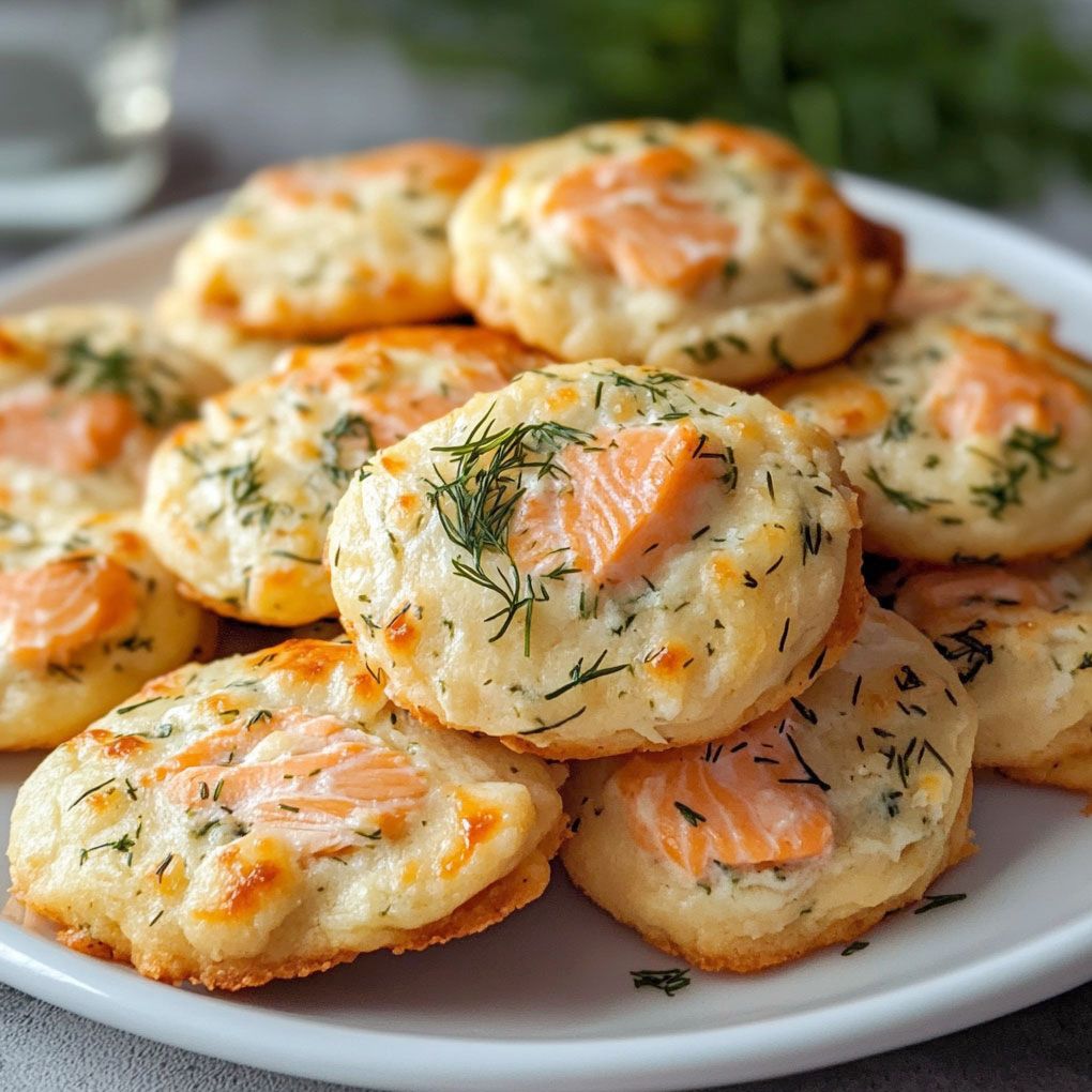 Savory Salmon and Dill Cheese Bites
