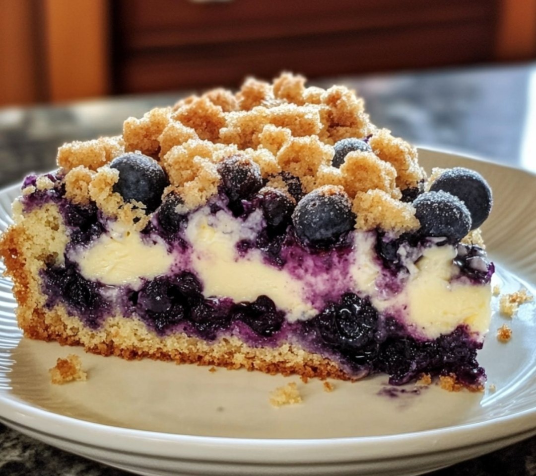 Blueberry Cream Cheese Crumb Cake