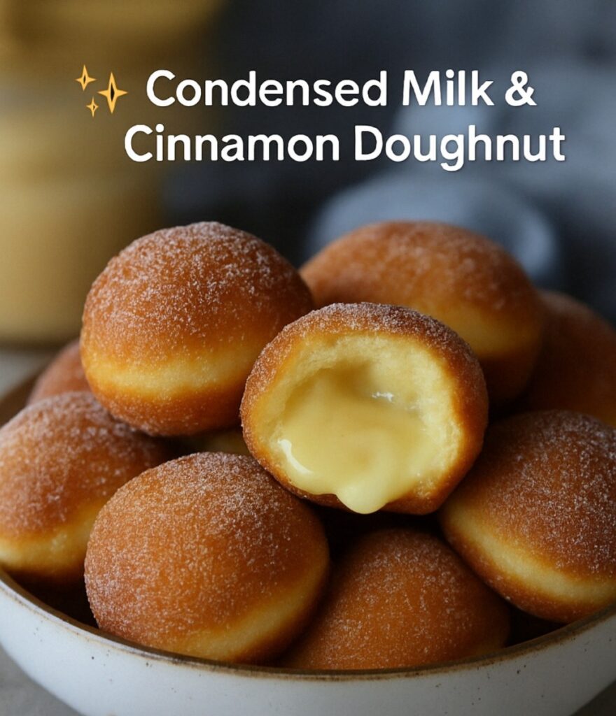 Condensed Milk & Cinnamon Doughnut Puffs