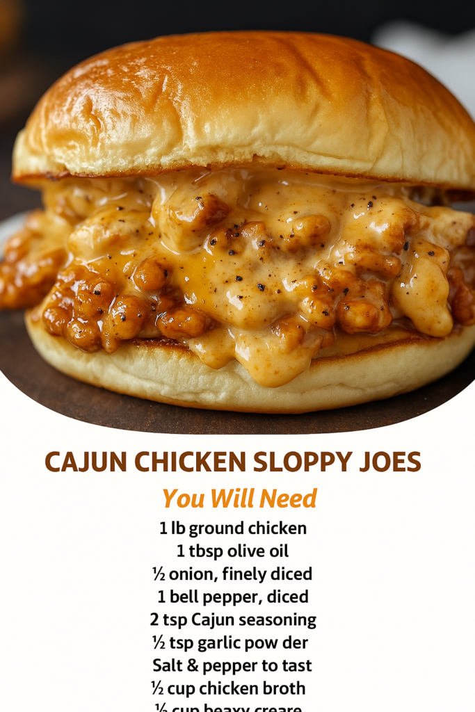 Cajun Chicken Sloppy Joes