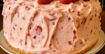 Homemade Strawberry Italian Cream Pound Cake