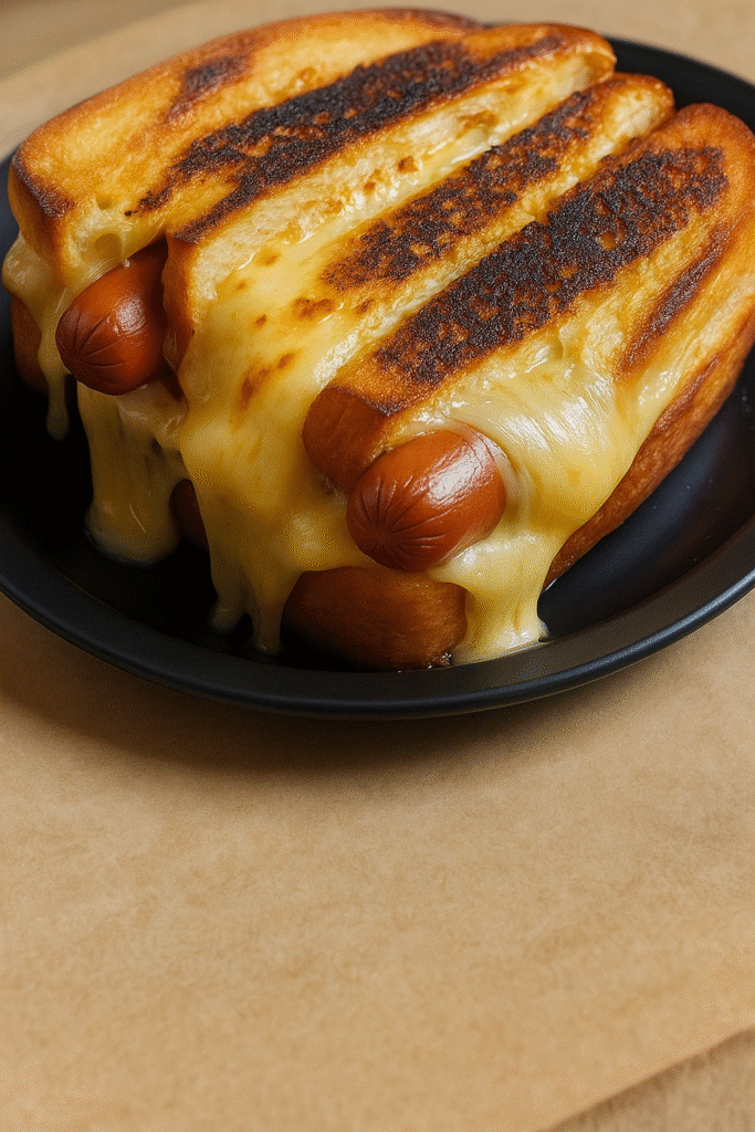 Air Fryer Grilled Cheese Hot Dogs