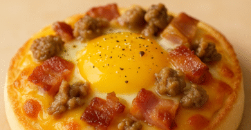English Muffin Breakfast Pizza