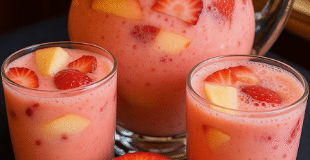 Creamy Strawberry Apple Drink