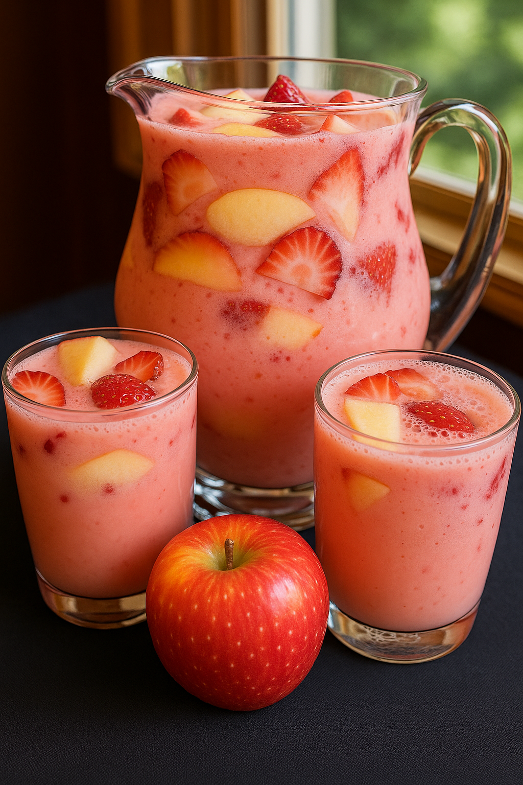 Creamy Strawberry Apple Drink